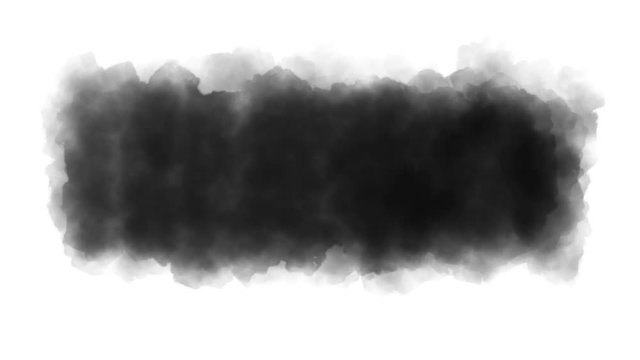 Animation - brush stroke on a white background. Handmade - drawing. Hobbies for relaxation. Black brush strokes animation. 4K
