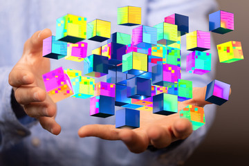 Cloud storage and Computing concept.