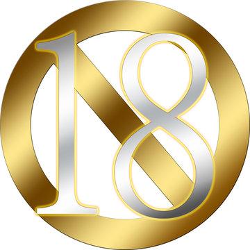 【R18（18禁）】高級感のあるメタリックな銀色と金色を使用しました。とっても奇麗で豪華なR18です。