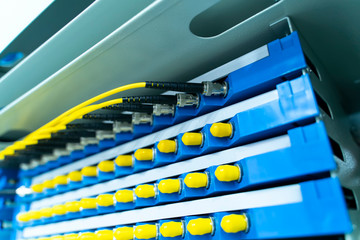 Fiber optic cable connect to communication Distribution point