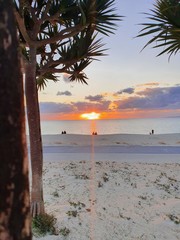 sunset on beach