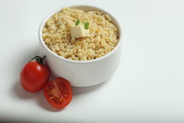 wheat bulgur porridge