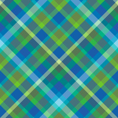 Seamless pattern in lovely green and blue colors for plaid, fabric, textile, clothes, tablecloth and other things. Vector image. 2