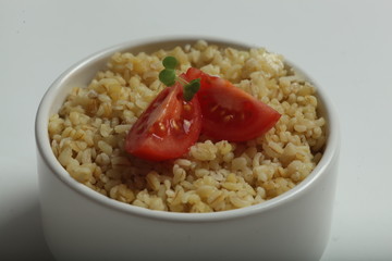wheat bulgur porridge