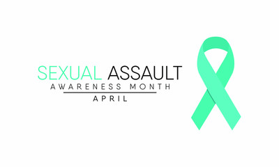 Vector illustration on the theme of Sexual Assault Awareness and prevention month of April.