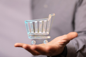Add To Cart Internet Web Store Buy Online E-Commerce concept.