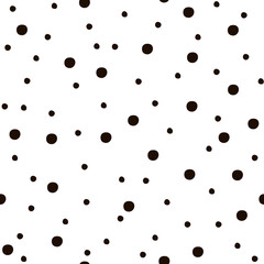 Decorative fine fretwork seamless vector pattern. Abstract geometric figure speares. Vector illustration. Dots, water drops, snowflakes,