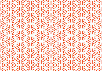 Seamless geometric pattern design illustration. Background texture. In red, white colors.