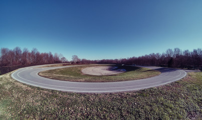 JAN 2020 the velodrome at the North Park (Parco Nord) in milan -Italy - lombardy.