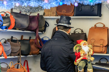 Festive trading shop at the city bazaar.