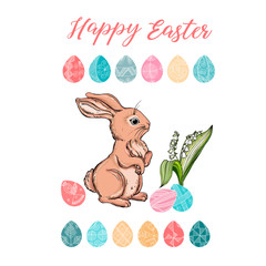 vector composition for the Easter holiday.