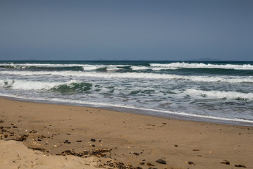 Sandy beach in the north of Sardinia, Italy