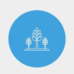 plants growing icon vector illustration and symbol for website and graphic design