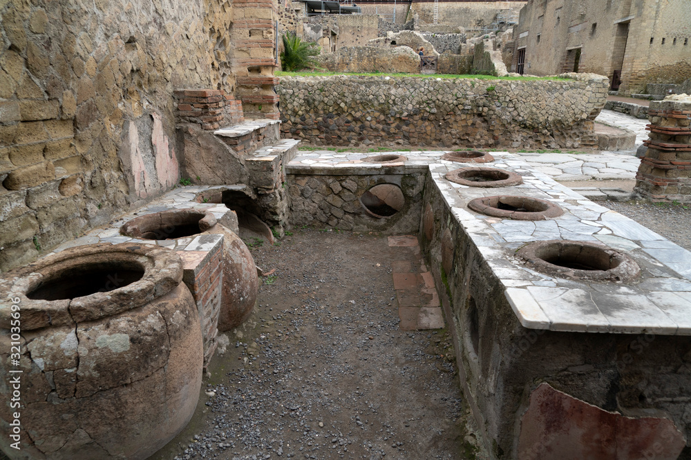 Canvas Prints ercolano herculaneum ancient ruins