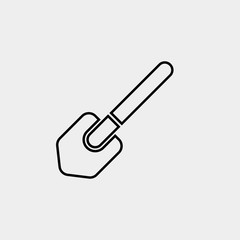 shovel icon vector illustration and symbol for website and graphic design