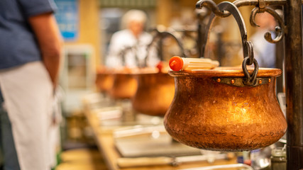 A group of different people involved in cheese production