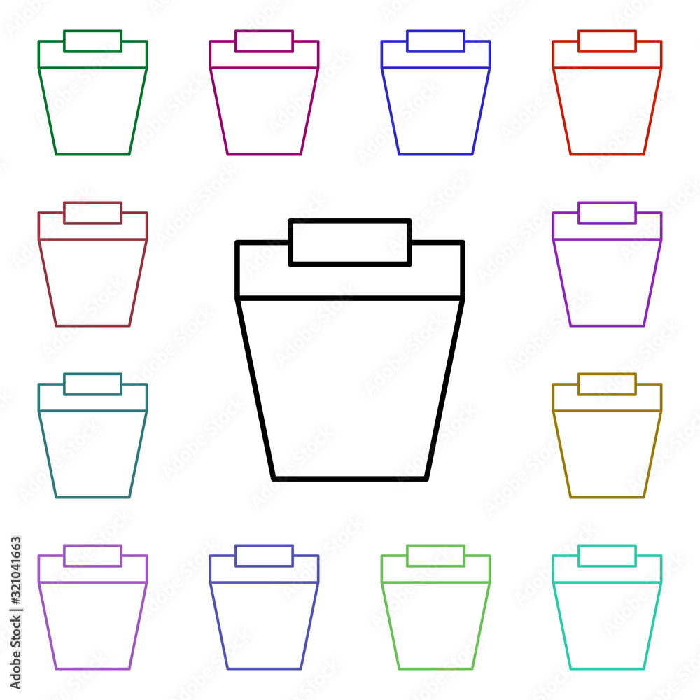 Aufkleber food from restaurant multi color style icon. simple thin line, outline vector of food and drink icon