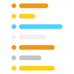 Obraz premium Check list icon vector, document content view icon, list symbol isolated on a white background