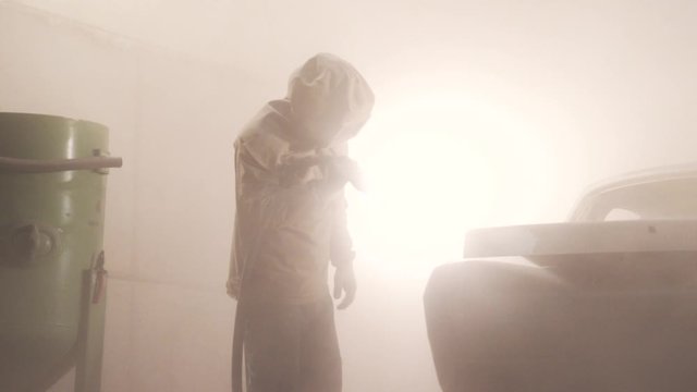 sandblasting paint removal