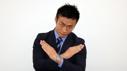 人物　男性　ビジネス　却下