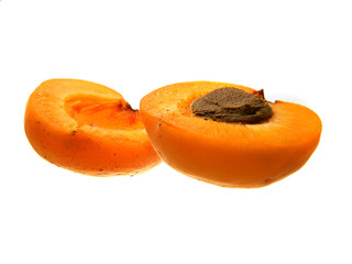 apricot isolated on white background