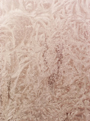 ice flower texture, ice flower fragments on blurred background