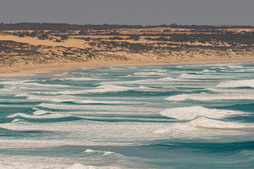 Pristine beaches and the rugged coastline of Yorke Peninsula, located west of Adelaide in South Australia