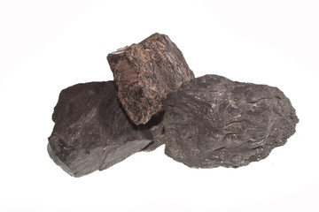 Obraz premium coal isolated on white background