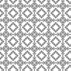 Imitation of cross stitch. Seamless geometric pattern. Background for cover, textile, wrapping paper, other design