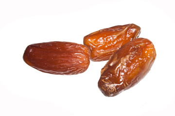 dried fruits isolated on white background