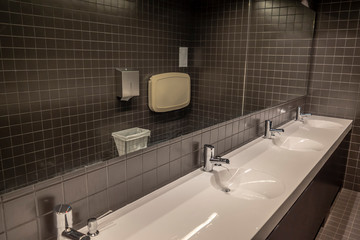 Modern Public Bathroom.