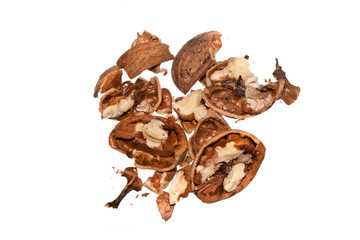 walnut isolated on white background