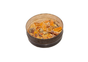 tin solder isolated on a white background