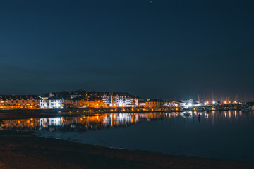 The Malahide Pier At Night Time