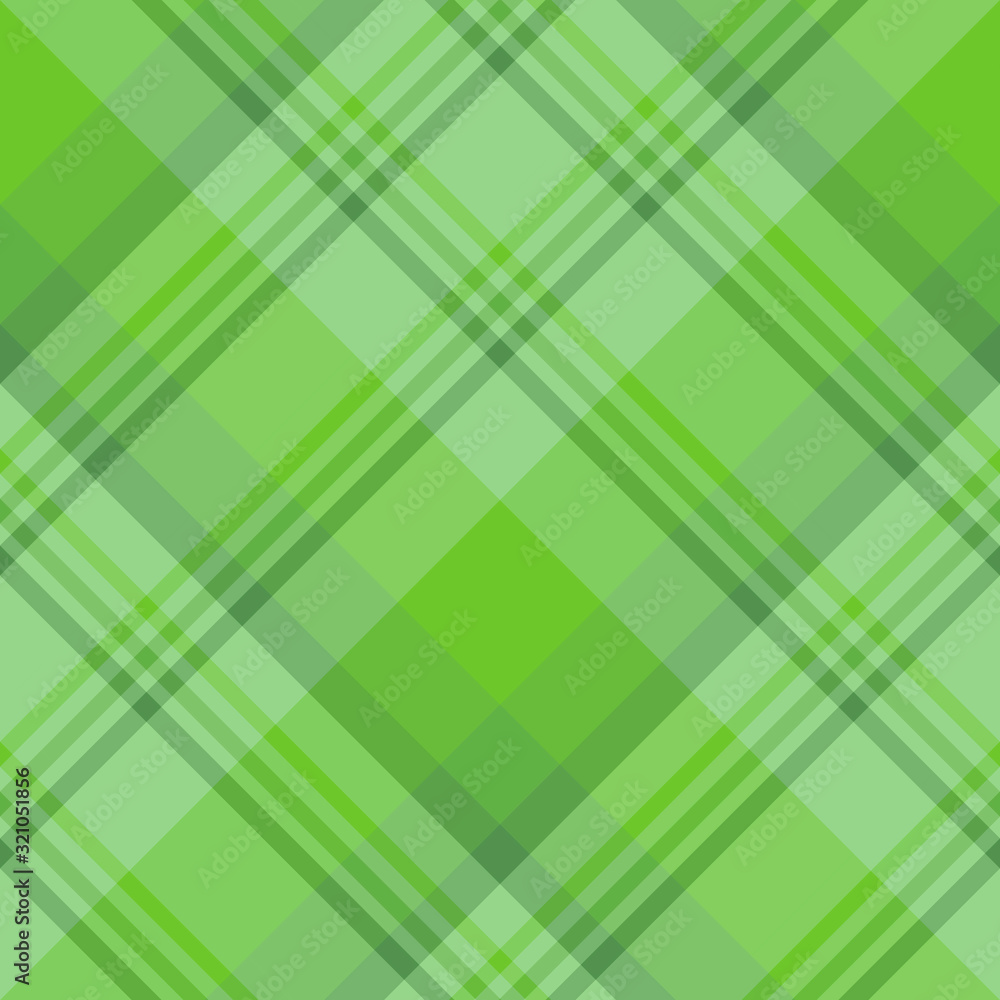 Wall mural seamless pattern in nice bright green colors colors for plaid, fabric, textile, clothes, tablecloth 