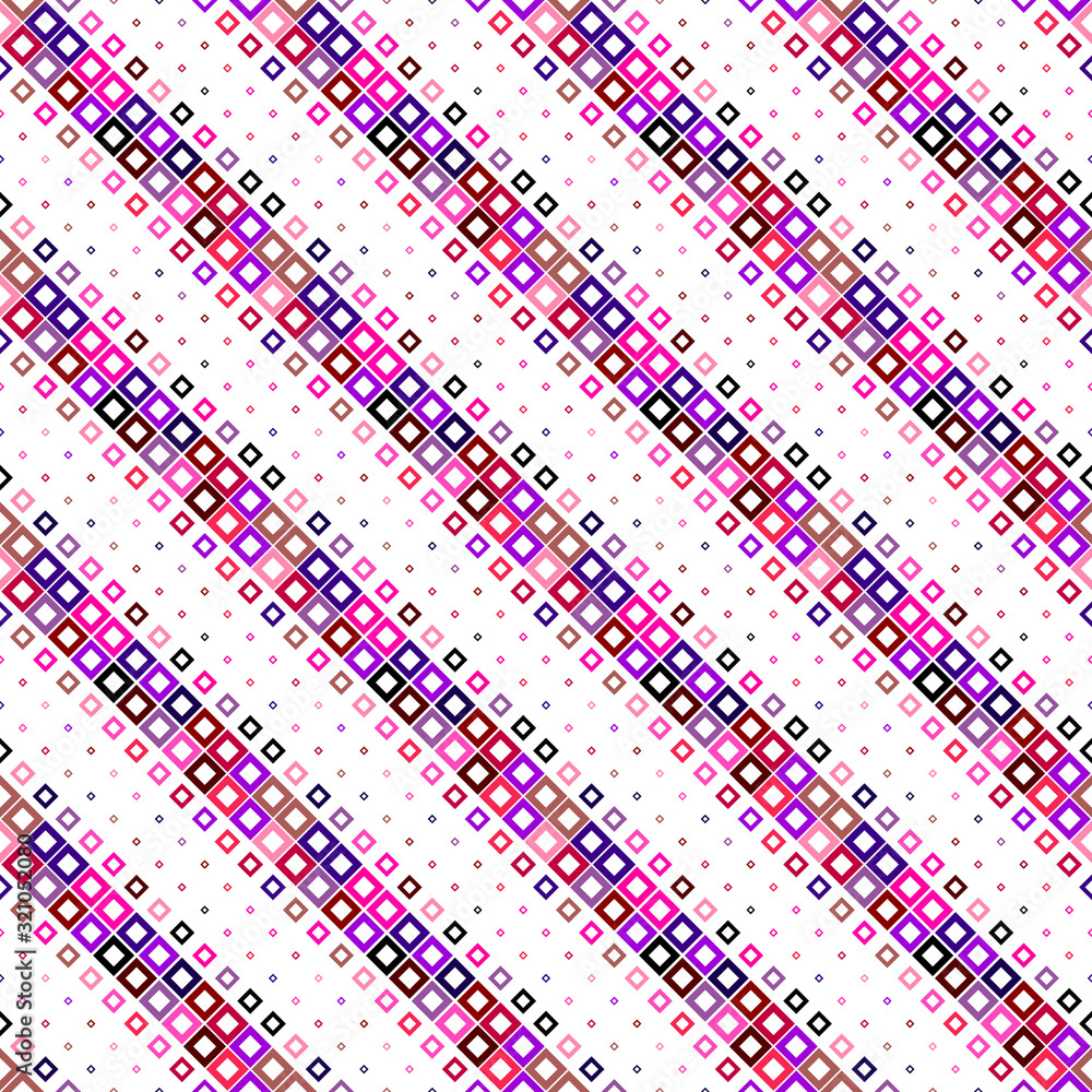 Poster seamless square pattern background - geometrical abstract vector illustration