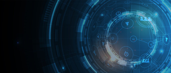 Conceptual technology illustration of artificial intelligence