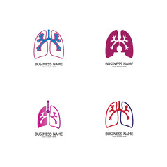 lung health and care logo template,emblem,design concept,creative symbol,icon,vector illustration.