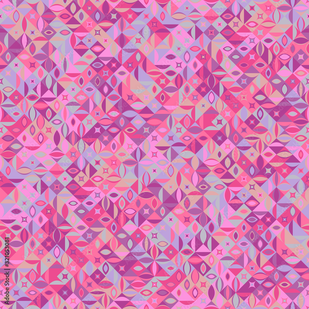 Poster seamless random curved shape pattern background - abstract vector design