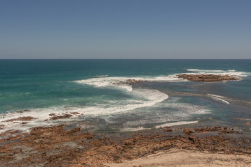 Fototapeta na wymiar Pristine beaches and the rugged coastline of Yorke Peninsula, located west of Adelaide in South Australia
