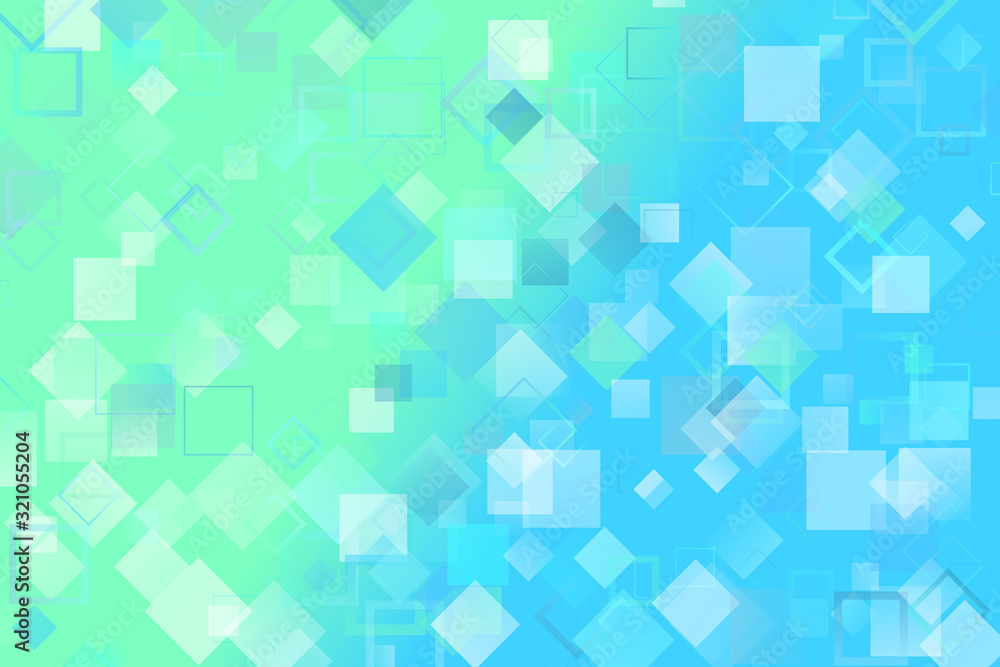 Fototapete Gradient geometrical random square web site background - geometric modern trendy abstract vector graphic design