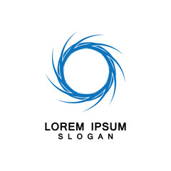 Tornado, vortex, hurricane logo design elements