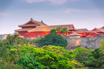 Fototapeta na wymiar Okinawa, Japan at Shuri Castle