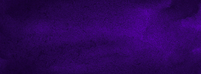 Dark Purple watercolor background with torn strokes and uneven divorce. Abstract indigo background for design, template and pattern.