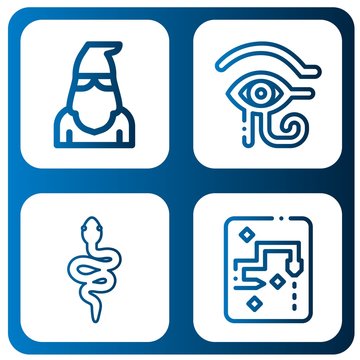 evil simple icons set