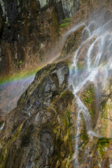Waterfall and rainbow