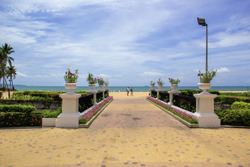 Fototapeta premium beach in barcelona spain