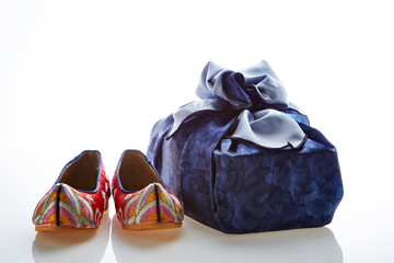 Korean traditional wrapping bag and shoes 
