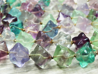jewelry beads with fluorite semigem bright crystals luxury fashion