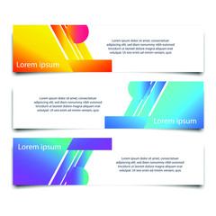 Abstract Web banner design background or header Templates vector illustration